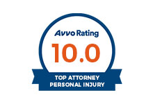 Avvo Rating 10.0 top personal injury attorney